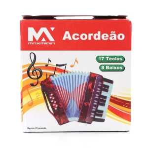 Brinquedo Instrumento Musical Mini Acordeão