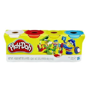 Massa De Modelar Playdoh Pote Com 4 Cores