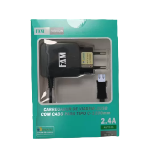 Carregador V8 Cabo Fixo