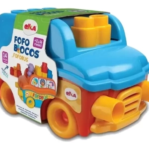 Blocos De Montar Fofobus 14 Peças Blocos Macios