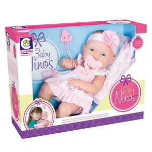 Boneca Baby Ninos Bebê Recém Nascido
