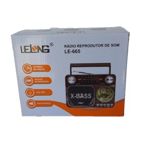 Caixa Som Rádio Retrô LE 665