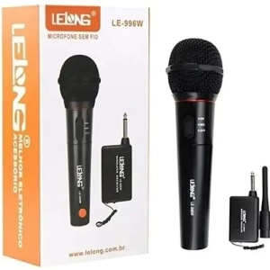 Microfone Dinâmico Wireless Sem Fio Profissional