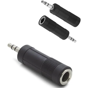 Plug Adaptador De Áudio P10 Fêmea Para P2 Macho Estéreo