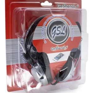 Fone De Ouvido Headset Geshengle Gsl1 Com Fio E Microfone