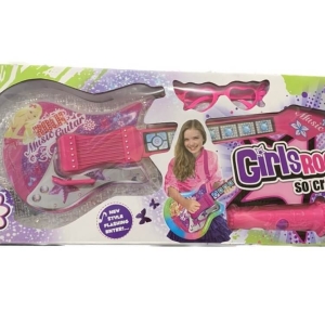 Guitarra Com Microfone Luz E Som