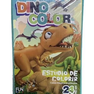 Estúdio De Colorir Dinossauro 24 Peças