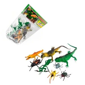 Kit Insetos De Borracha Brinquedo Infantil