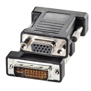 Adaptador De Vídeo DVI Macho Para VGA Fêmea