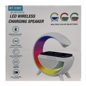 Luminária Smart Station Alto Falante E Carregamento Sem Fio