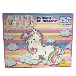 Estúdio De Colorir Unicórnio 150 Peças