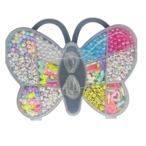 Estojo De Miçangas E Pingentes Borboleta