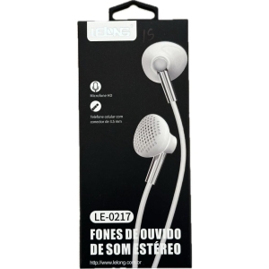 Fone De Ouvido Com Fio E Microfone LE 0217