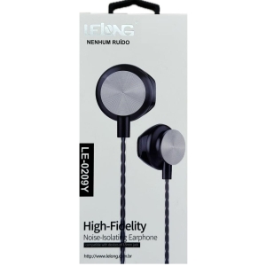 Fone De Ouvido Com Fio E Microfone LE 0209Y