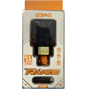 Carregador De Viagem LE 231FP Lightning