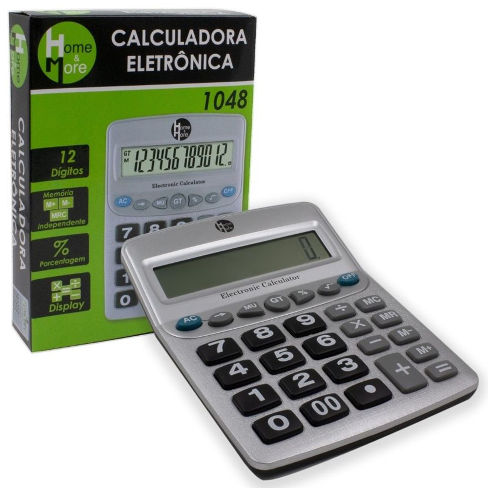 REF: HM154 CX C/ 60 PÇS CALCULADORA 1048 - 12 DÍGITOS - 16,5x2