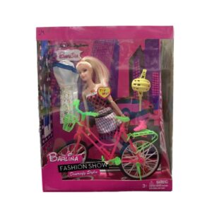 Boneca Fashion Com Bicicleta