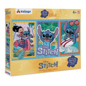 Quebra-Cabeça Stitch  3 Cenas 300 Peças