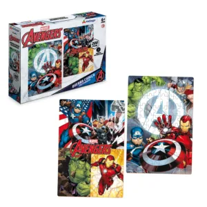 Quebra-Cabeça 2 Cenas Avengers 200 peças