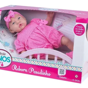 Boneca Coleção Ninos Reborn Pesadinho Menina 2180