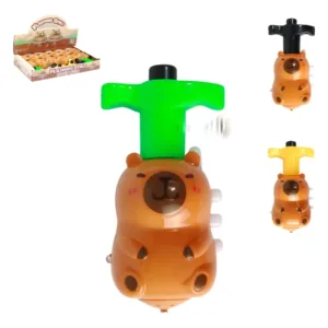 Pião Capivara Luminoso Sonoro Musical Infantil