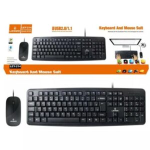 Kit Teclado E Mouse Com Fio LEY214